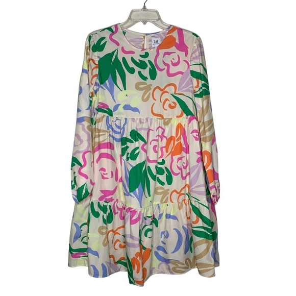 Gap Maternity Tiered‎ Dress in Multi Floral - Picture 3 of 7